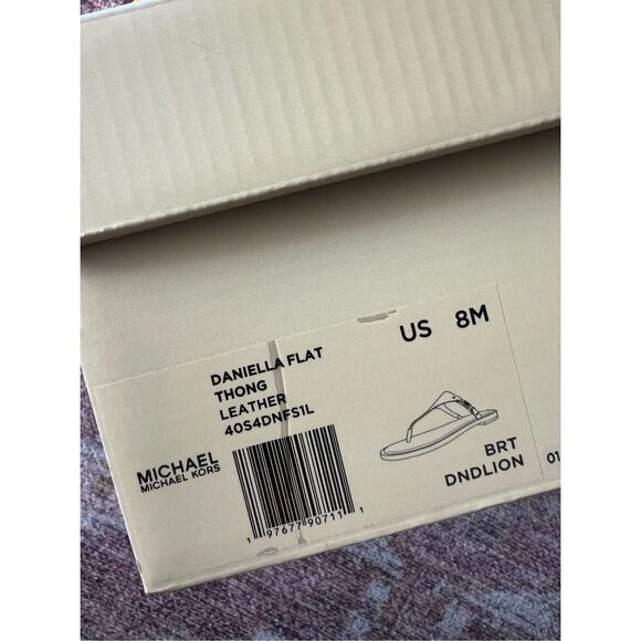 Michael Kors Daniella Leather Sandal in Bright Dandelion - Picture 4 of 4